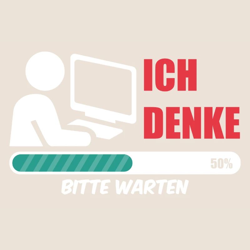 Informatiker ich denke Nerd coding Admin Geek IT