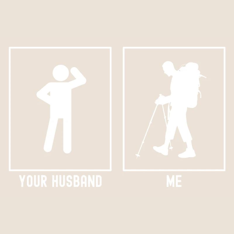 Son mari - moi - Randonnée difficile