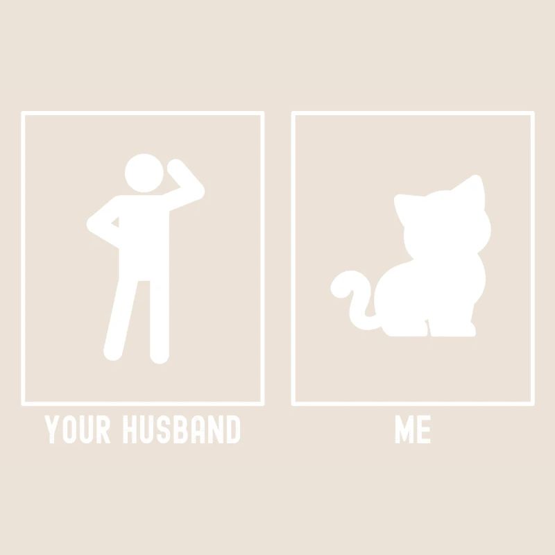 Son mari - moi - chat mignon
