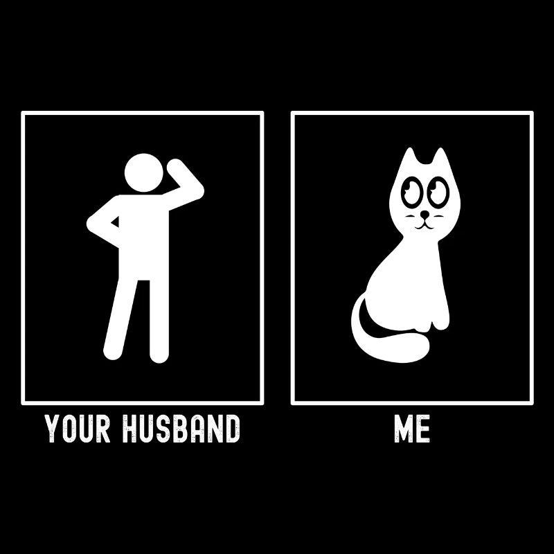 Son mari - Moi - Chat effrayant