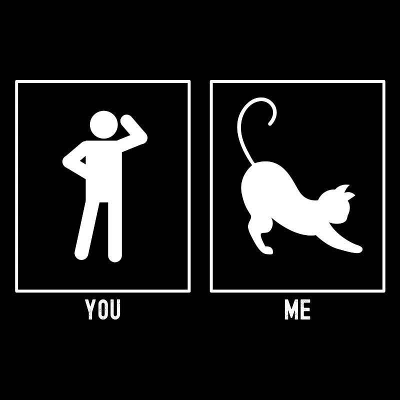 Du - Ich - Katze strecken