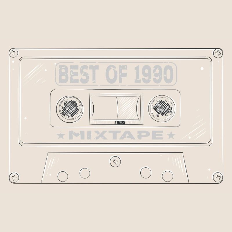 1990 Birthday Mixtape Cassette Retro