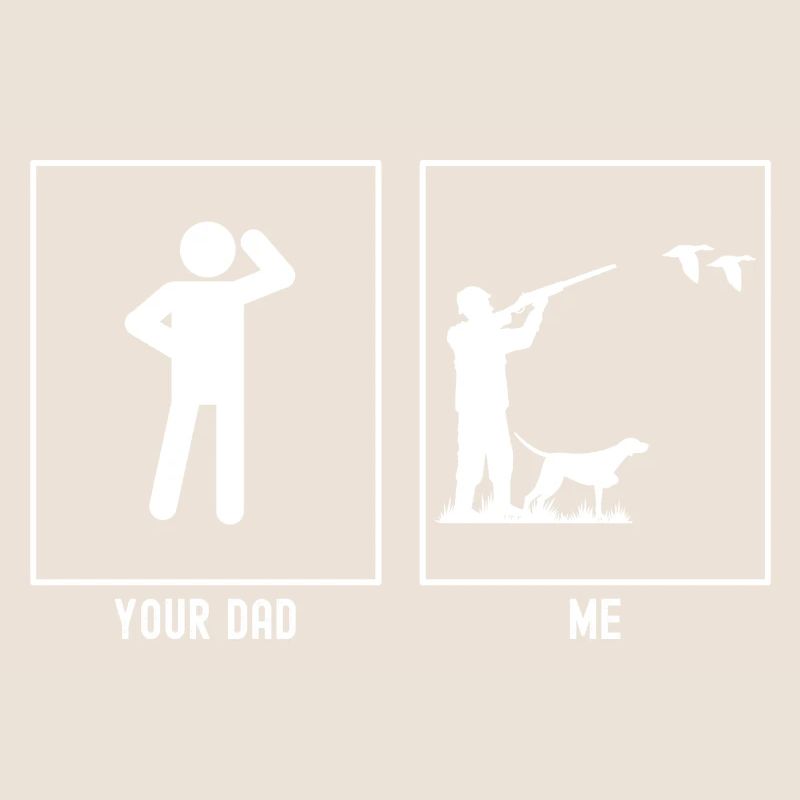 Ton père - Moi - Chasseur de canards