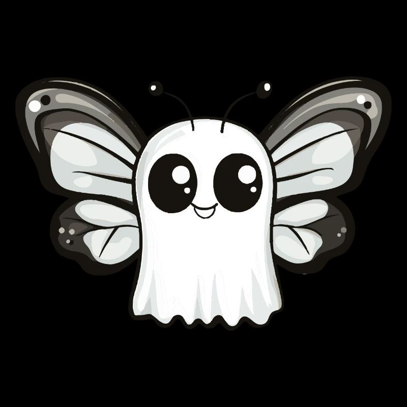 Schmetterling Halloween Comic Geist