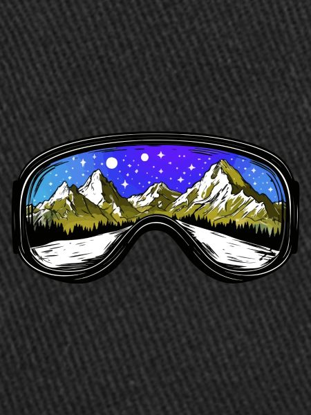 Ski Goggles Mountains Icon