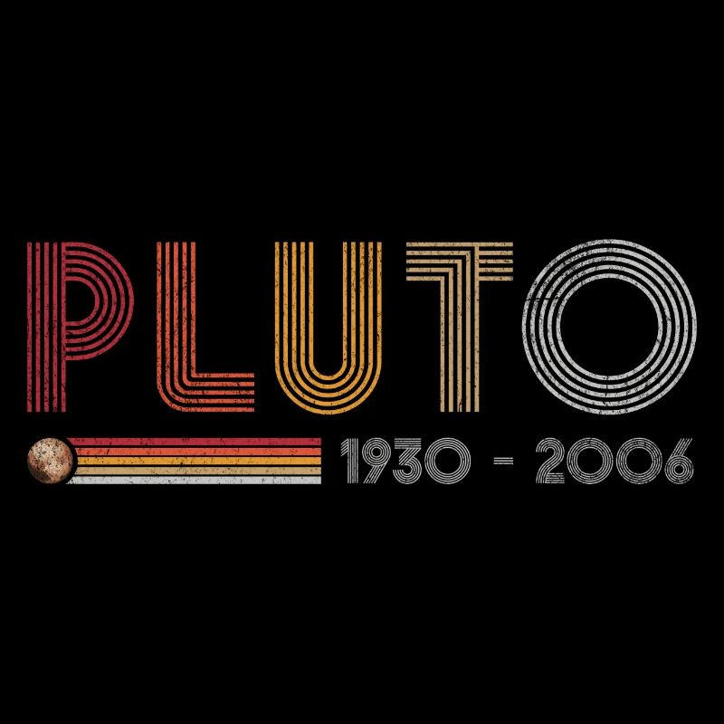 Pluto Never Forget Science and Astronomy Retro