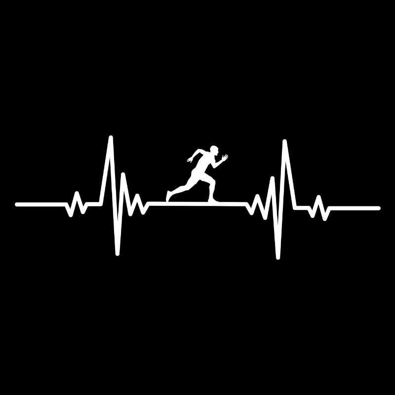 Heartbeat running man fast