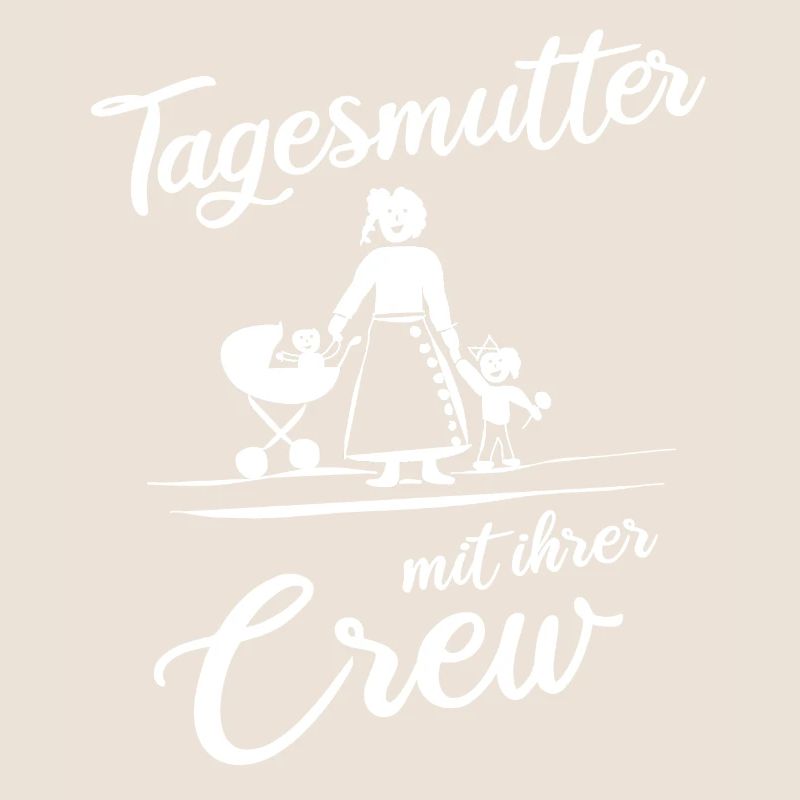Tagesmutter mit ihrer Crew