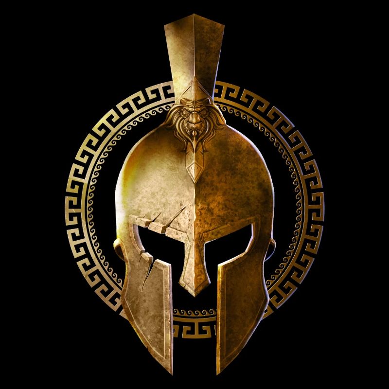 spartan helm gold