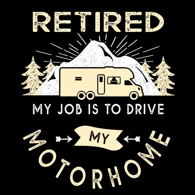 retired motorhome geschenk mann ruhestand