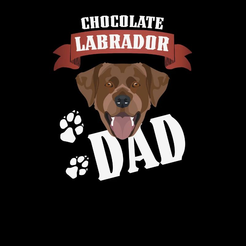 Chocolat Labrador, Lab Dad, Hundepa