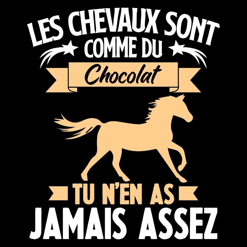 Les chevaux sont comme du chocolat