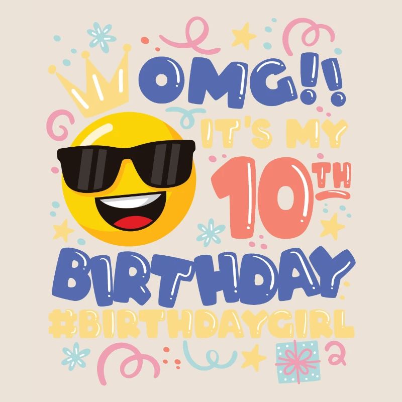 Omg! c’est mon émoticône de fille de 10e anniversaire