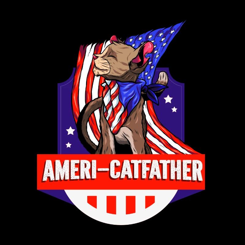 Ameri-catfather 4. Juli Unabhängigkeitstag