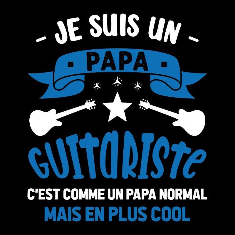 Papa Guitariste Idée Originale Fêtes des Pères
