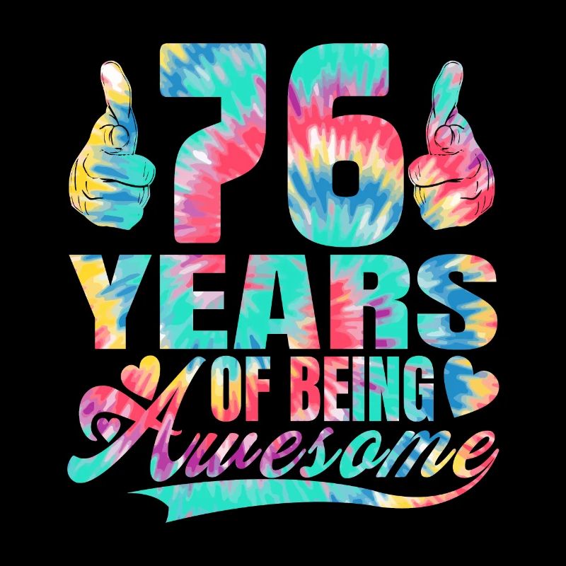 76e anniversaire ou anniversaire 76 ans d’existence