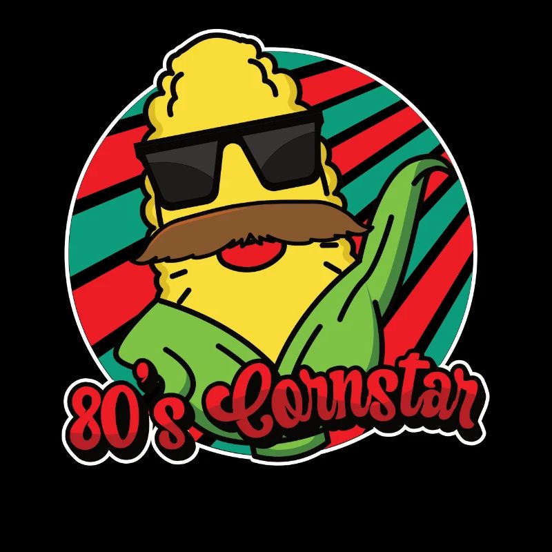 80er Cornstar Mustache Bart Lustig Schnurrbart