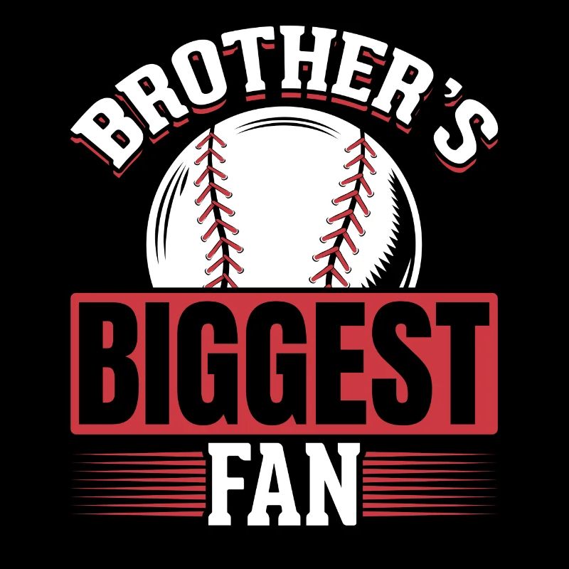 Kleine Schwester Baseball Bruder Fan