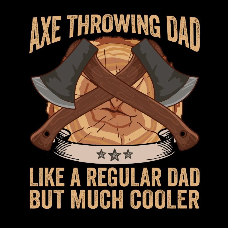 Daddy Axe Throwing Dad Papa Lumberjack