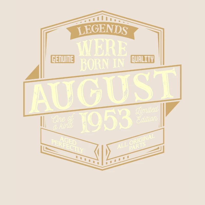 August 1953 Geburtstag Mann