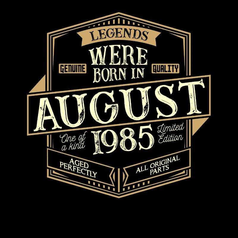 August 1985 Geburtstag Mann