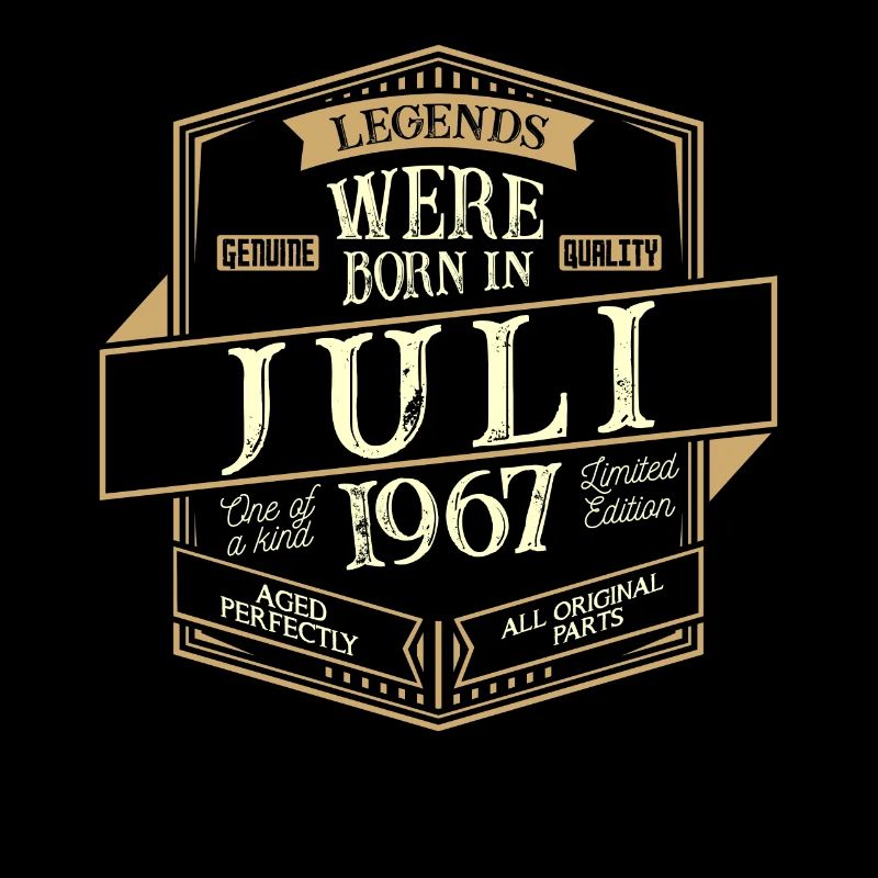 Juli 1967 Geburtstag Mann