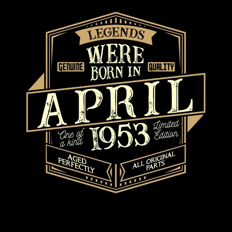 April 1953 Geburtstag Mann