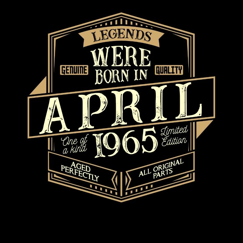 April 1965 Geburtstag Mann