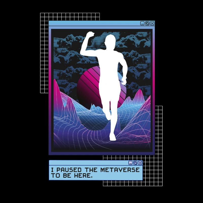 Vaporwave Metaverse Marathon, Trailrunning