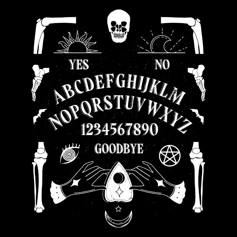 Creepy Ouija board, ghost board,