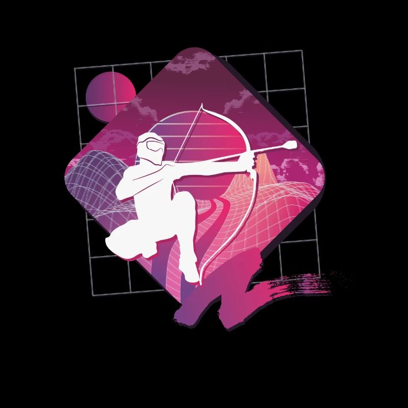 Balise fléchée Vaporwave