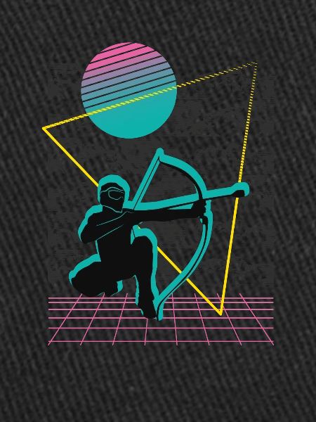 Balise fléchée Vaporwave