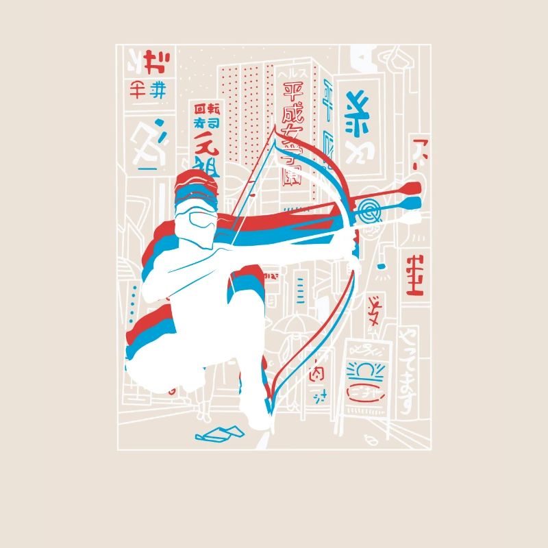 Vaporwave Synthwave Skyline Arrowtag