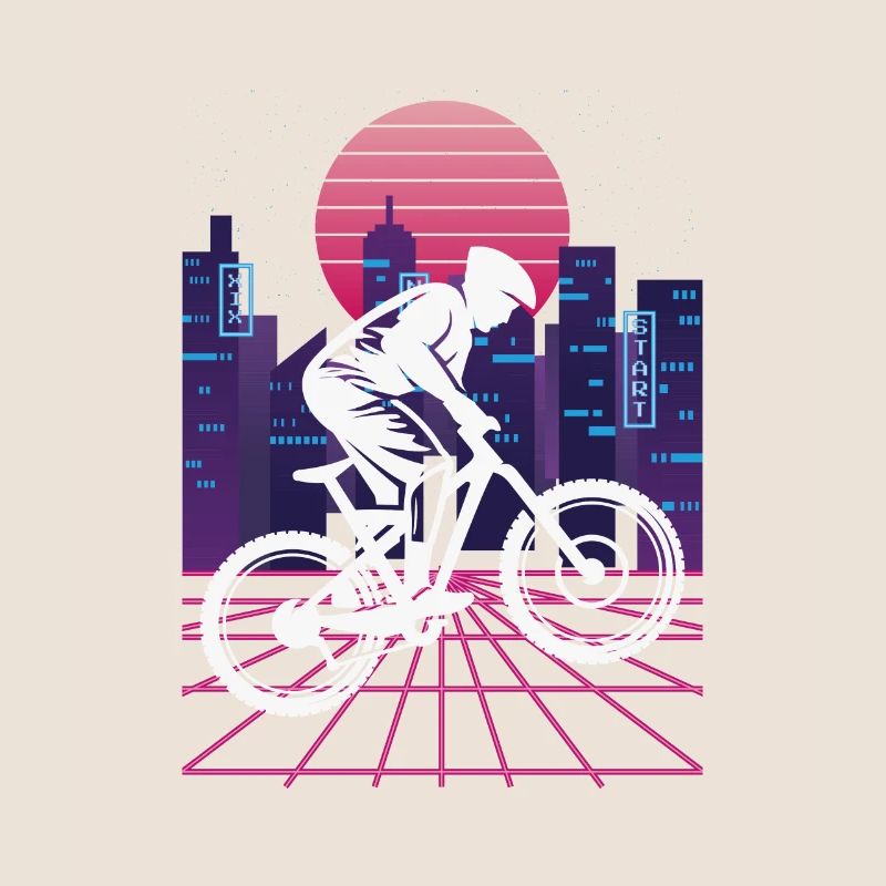 Vaporwave Synthwave Skyline Descente