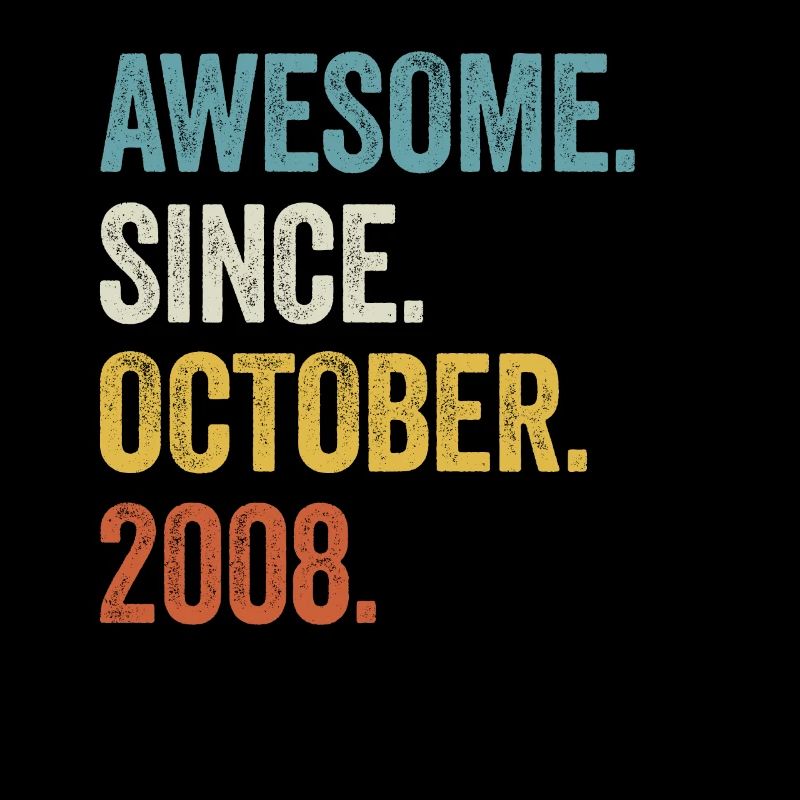 14 Years Old Awesome Since October 2008 14th