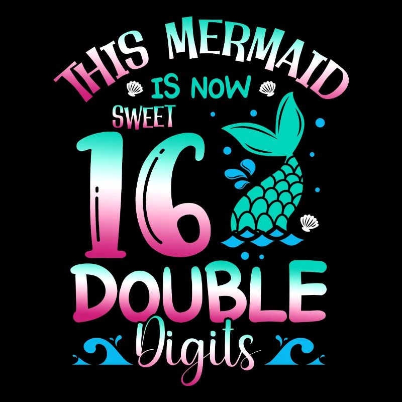 This mermaid is now 16, double digits,