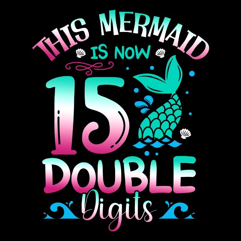 This mermaid is now 15 double digits,