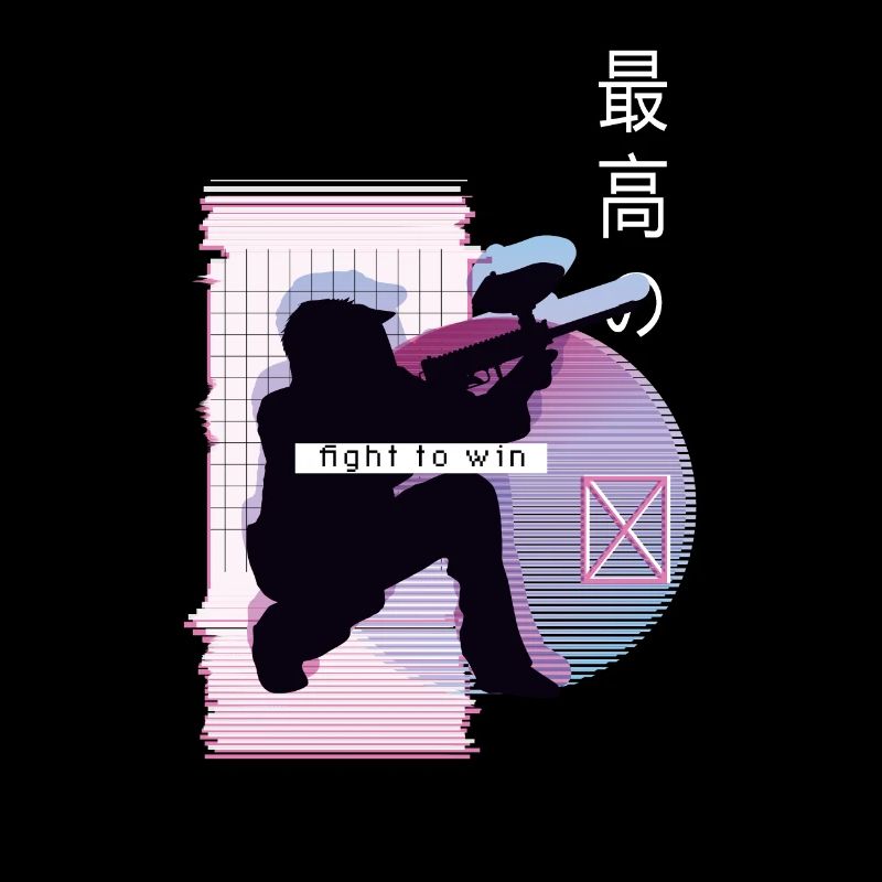 Vaporwave Metaverse Paintball