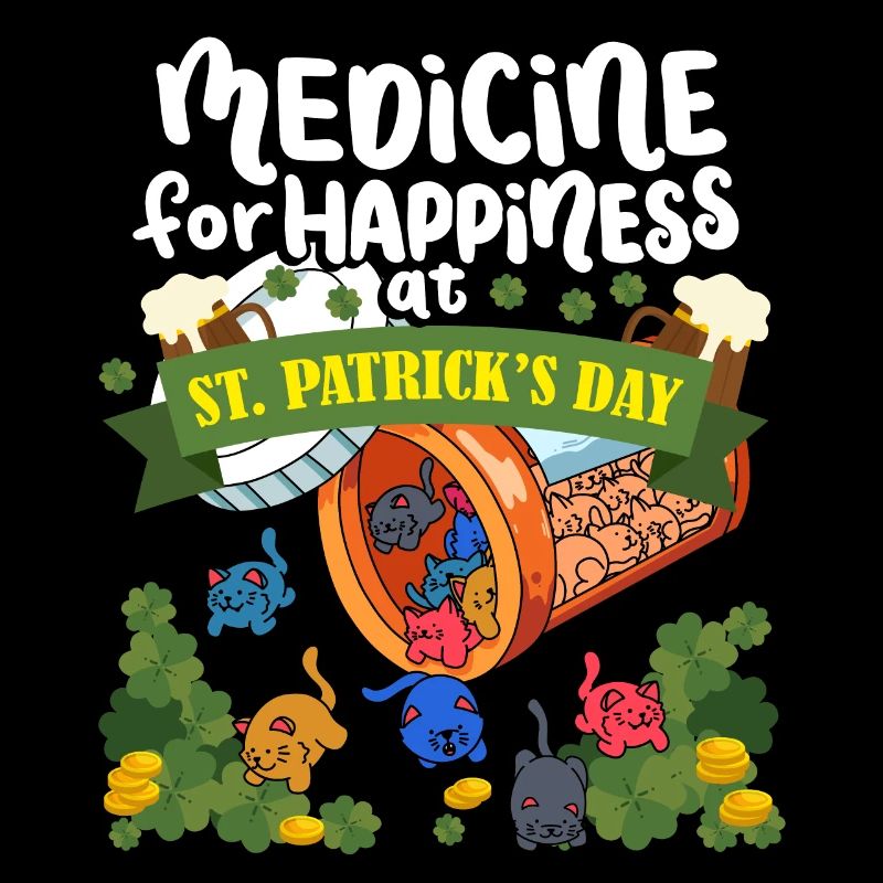Médecine au bonheur le jour de la Saint-Patrick -