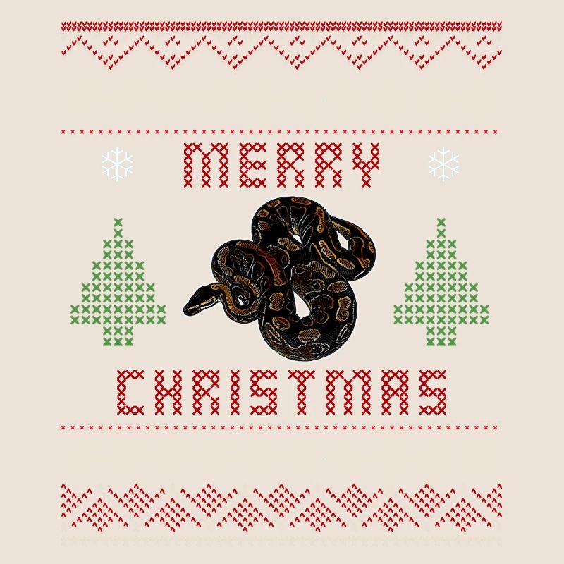 Ball Python Snake Owner Christmas Sweater