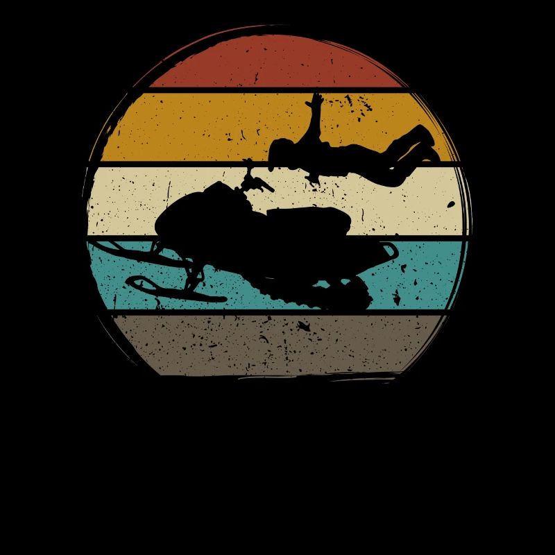 Snowmobile Snowmobiling sled motor sled retro