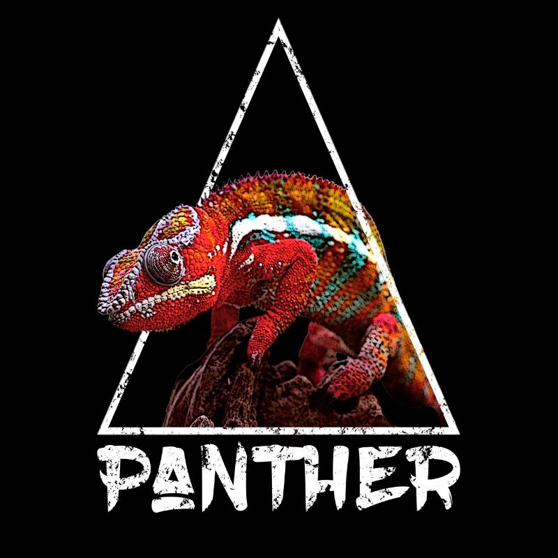 Panther Chamäleon Distressed Geometric