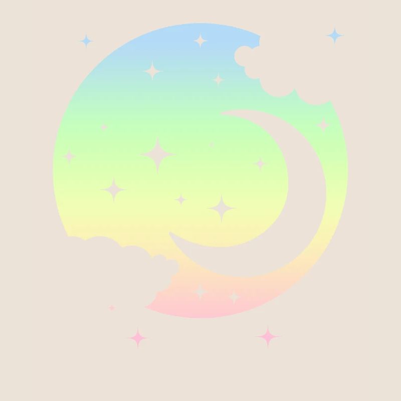 Kawaii Moon Pastel Goth Cute
