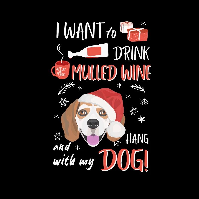 Beagle Vin chaud Noël