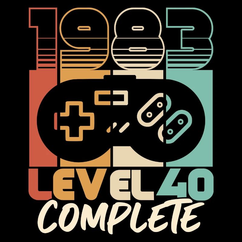 40e anniversaire né en 1983 Niveau 40 Complet