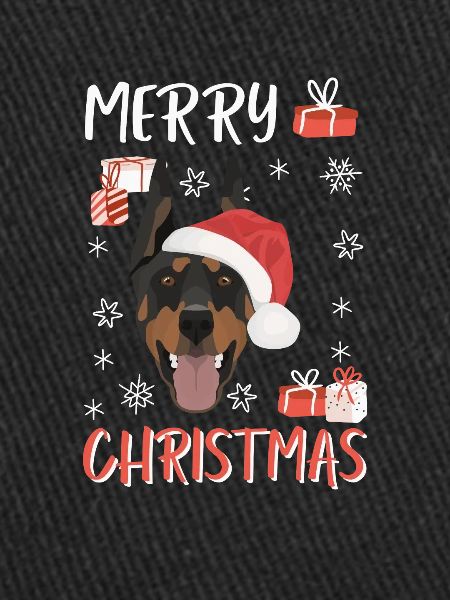 Doberman Joyeux Noël