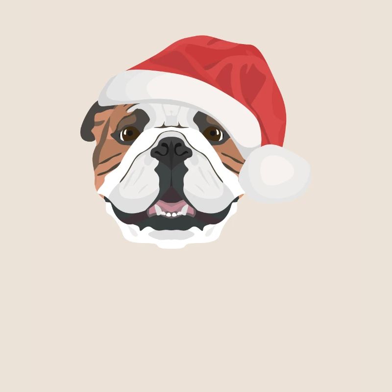 Bouledogue anglais Joyeux Noël
