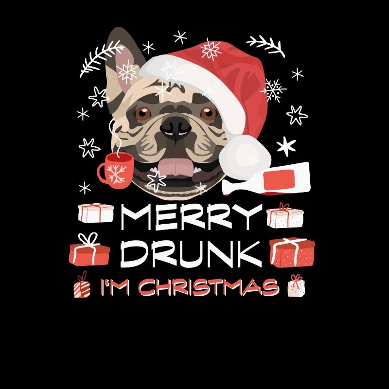 Français Marché de Noël Bulldog