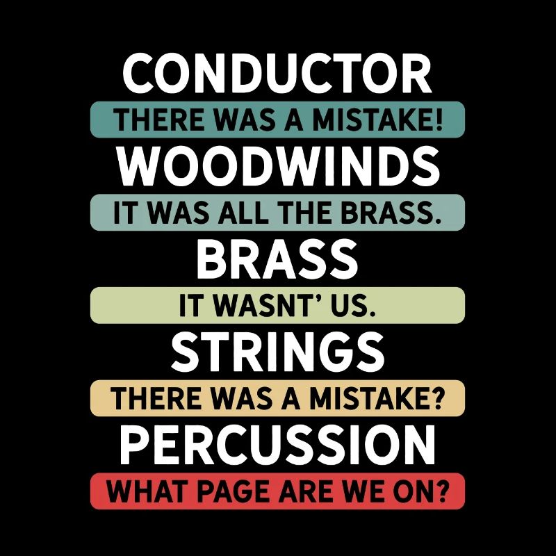 Lustiges Dirigenten und Orchester