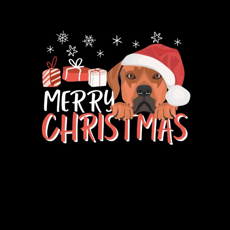 Rhodesian Ridgeback Merry Christmas